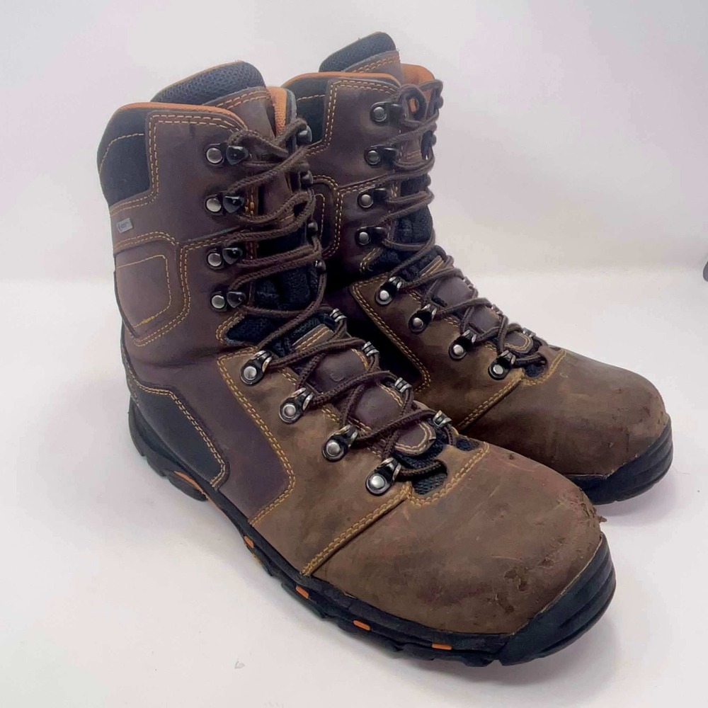 Danner Vicious 8" 13868 Mens 11 D Brown Gore-Tex Composite Toe Work Boots Vibram